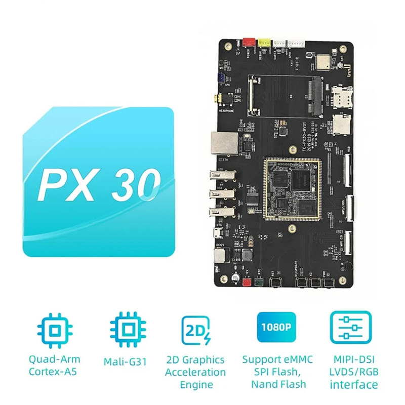 Consiliul de dezvoltare Rockchip PX30 Quad-Core pe 64 de biți